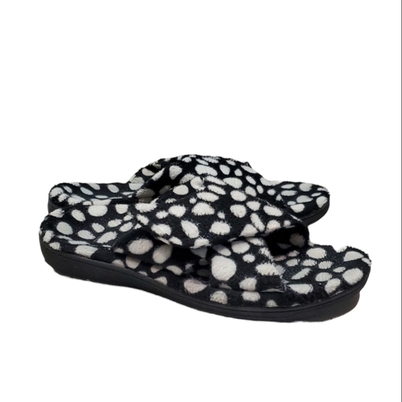Vionic Orthaheel Womens Polka Dot Slippers shoes sz 9 - Picture 1 of 12